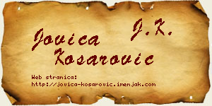 Jovica Košarović vizit kartica